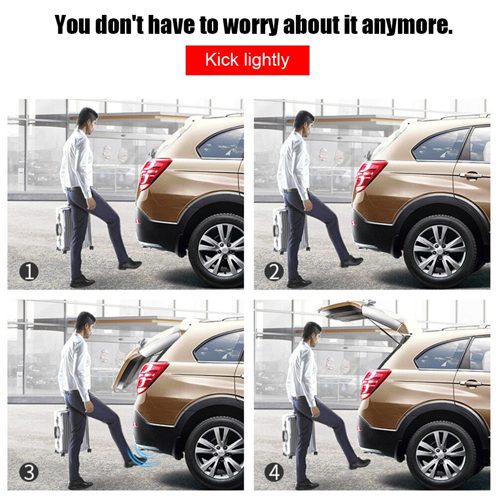 Elektrische Heckklappe Ein Fuß Sensor Kontrolle Kofferraum Öffner Einfach Installieren Hände Freies Mikrowelle Induktion Intermittierende Typ Intelligente