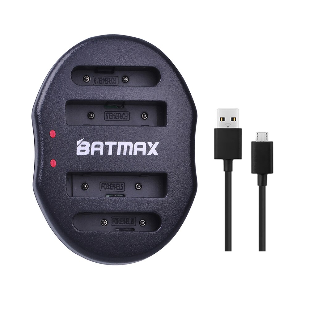 Dual USB Ladegerät für Nikon EN-EL5 ENEL5 EL19 COOLPIX 7900 5900 5200 FÜR Nikon EN-EL19 EL19 S2500 S2600 S3100 S3300 s4100 S3300