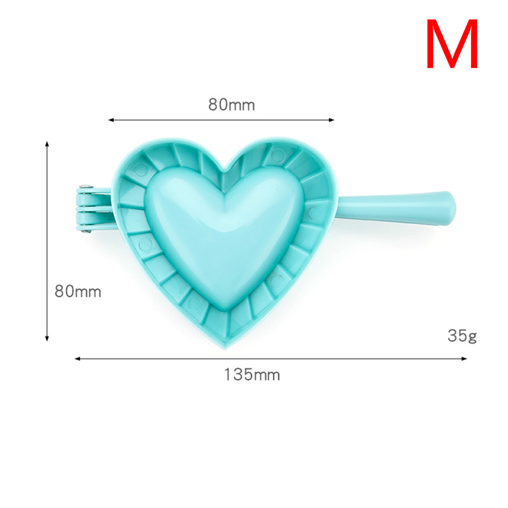 1PC S/M/L 3 Model Keuken Knoedel Mallen Plastic Deeg Druk Dumpling Pie Ravioli Mould Koken gebak Jiaozi Maker Chinese Voedsel: Heart M