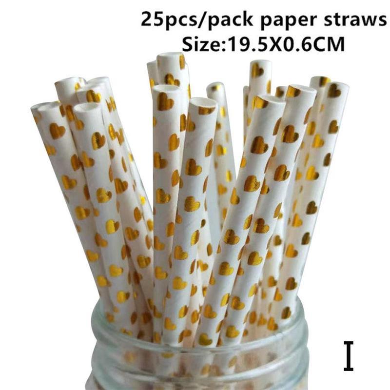 25 stücke Weihnachten Papier Strohhalme Weihnachten Baum Frohe Weihnachten Für Heimat Party Papier Neue Strohhalme Liefert Dekorationen Weihnachten Jahr I3Q1: I