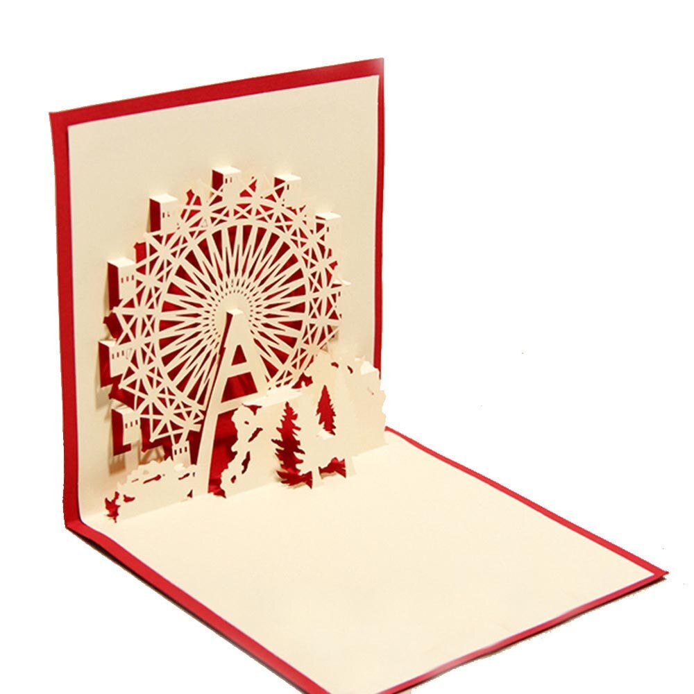 3D Pop-Up Cards Birthday Card for Girl Kids Wife Husband Birthday Cake Greeting Card Postcards Card Envelope Stickers