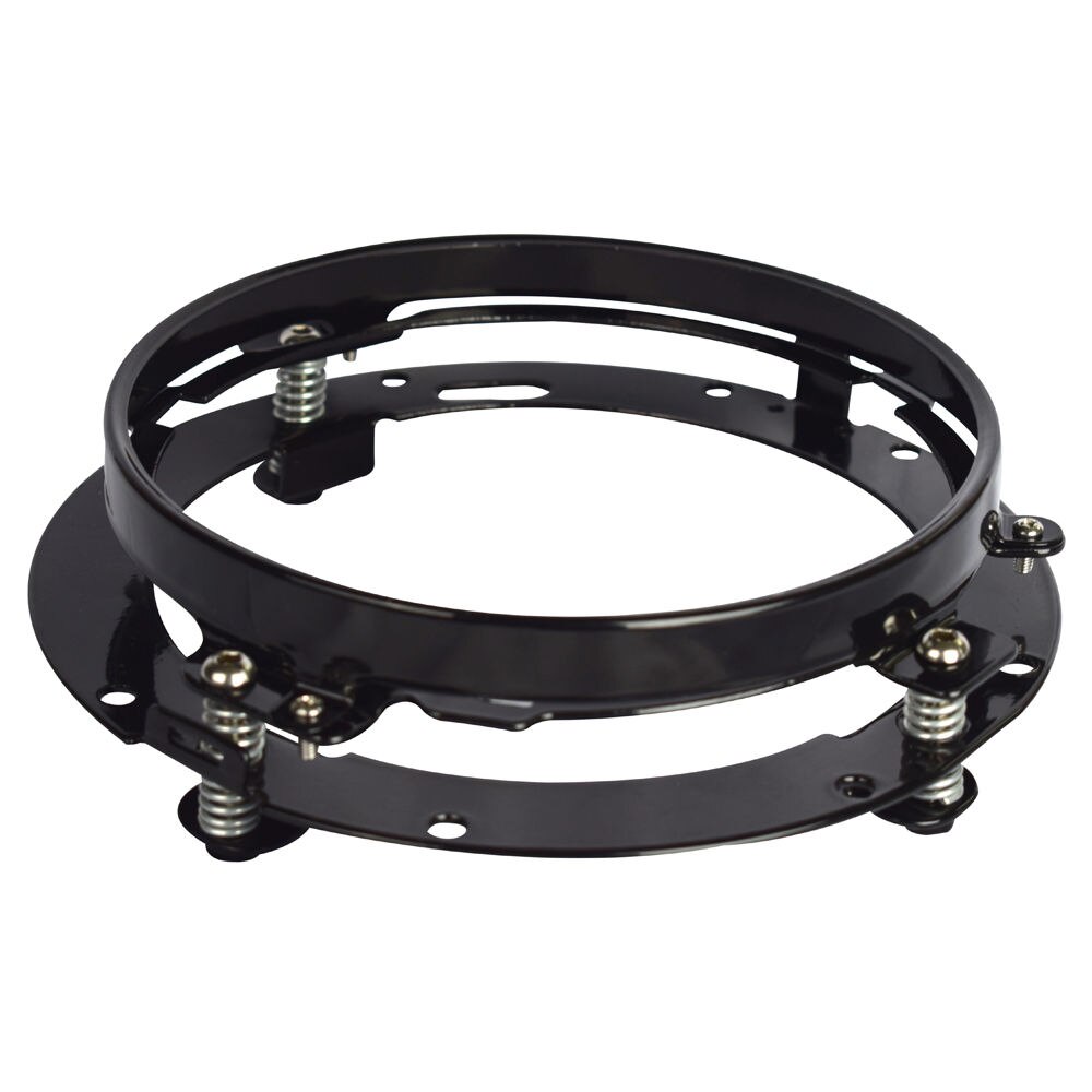 Accesorios para coche de 7 pulgadas, cubierta de soporte de faro Led para motocicletas, anillo embellecedor de cubo de carcasa de 7 pulgadas: Black Trim Ring
