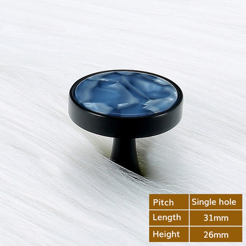 European Door Knobs and Handles for Kitchen Cabinet Zinc Alloy Furniture Handles Marble Vein Gold Drawer Pulls Wall Hanging Hook: 6