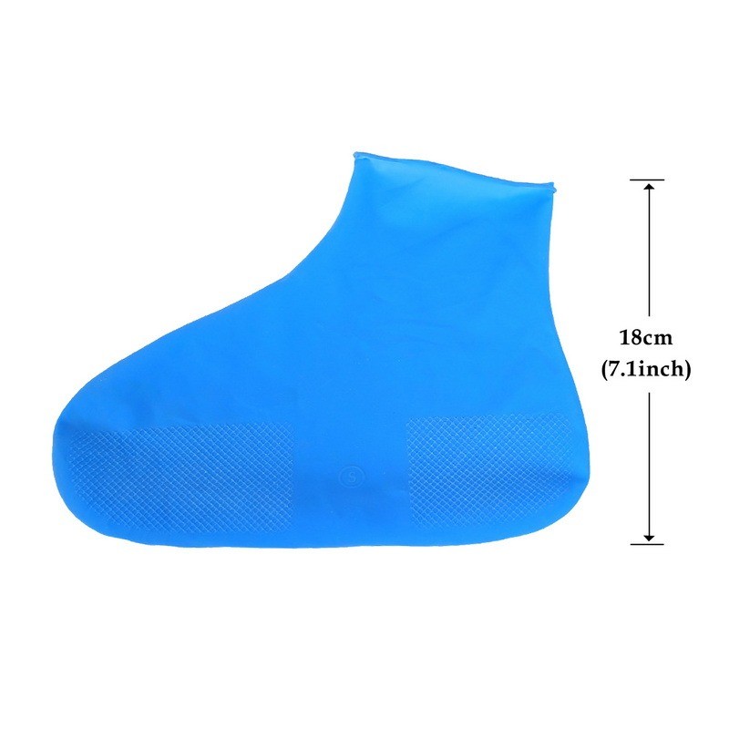 Waterproof Shoe Covers Silicone Anti-Slip Rain Boots Unisex Sneakers Protector for Outdoor Rainy Day Reusable Rain Shoe Cover: plum / 190*200cm