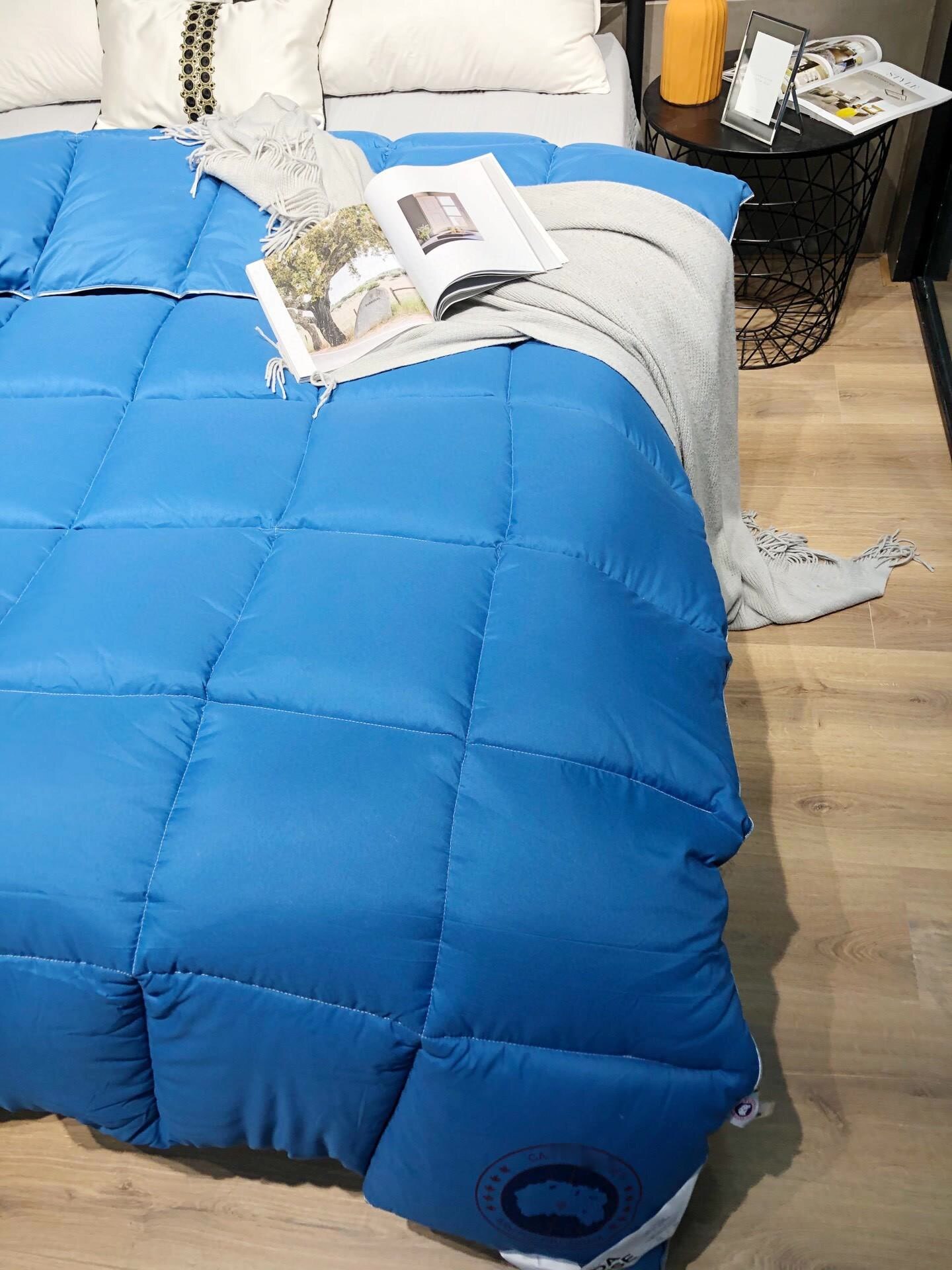 Pure Katoenen Dekbedovertrek Met Dikke Warme Gans Eendendons Voor Herfst En Winter Veer Quilts: 200x230-4kg / Blauw