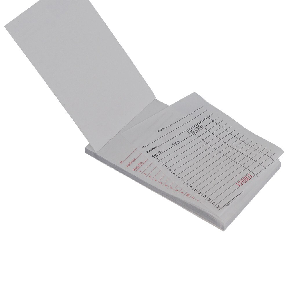 Carnet de commandes à usage général en 2 parties 3-11/32x5-5/8 pouces reçu facture chèque invité 50 ensembles par livre, 10 livres par paquet