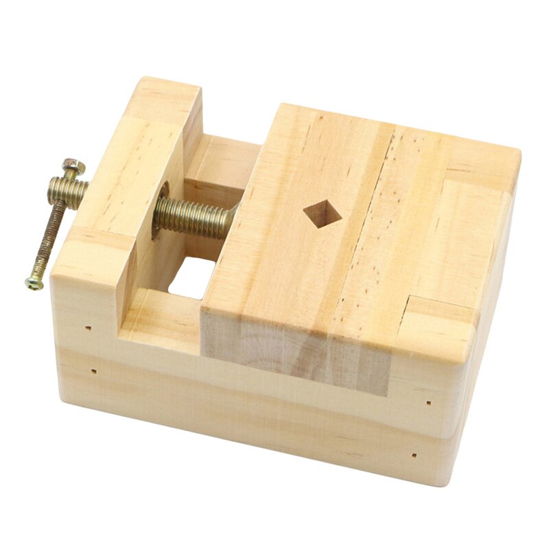 Massivt trä gravyr säng massivt trä jig sten gravyr fast tätning skärverktyg set gravyr jig bord klämma: Loggfärg stor