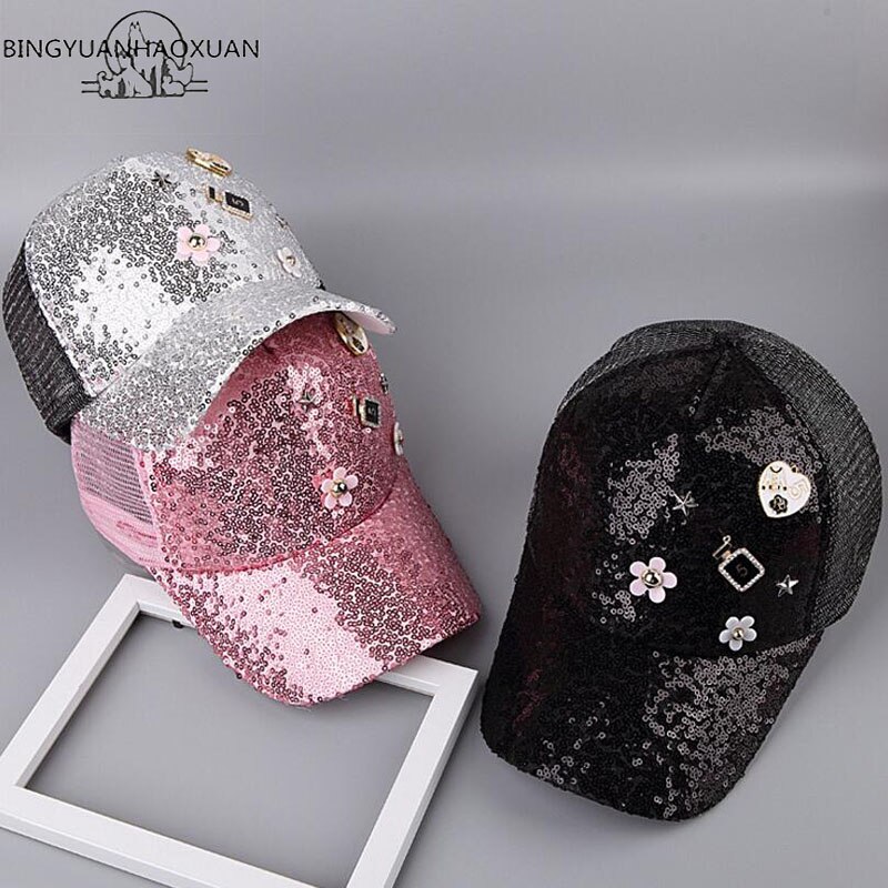 BINGYUANHAOXUAN Zomer Mesh Hoed Kind Baseball Cap Snapback Hoed Voor Jongen Snapback Caps Bling Bling Hip Hop Hoed Zon cap