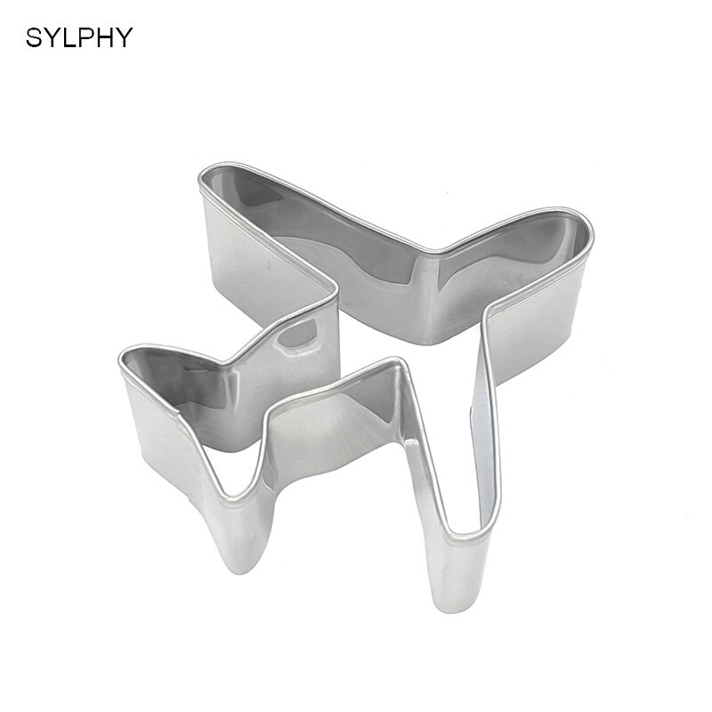 1 Piece Airplane Shape Stainless Steel Cookie Cutters DIY Cake Fondant Biscuits Tools Sugarcraft Bakery Bakeware