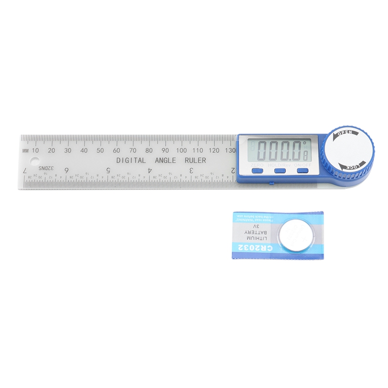 Angle Finder-Digital Protractor Angle Gauge, 2-In-1 Angle Measurement Tool ,360 Degrees Inch Metric Scale Rulers