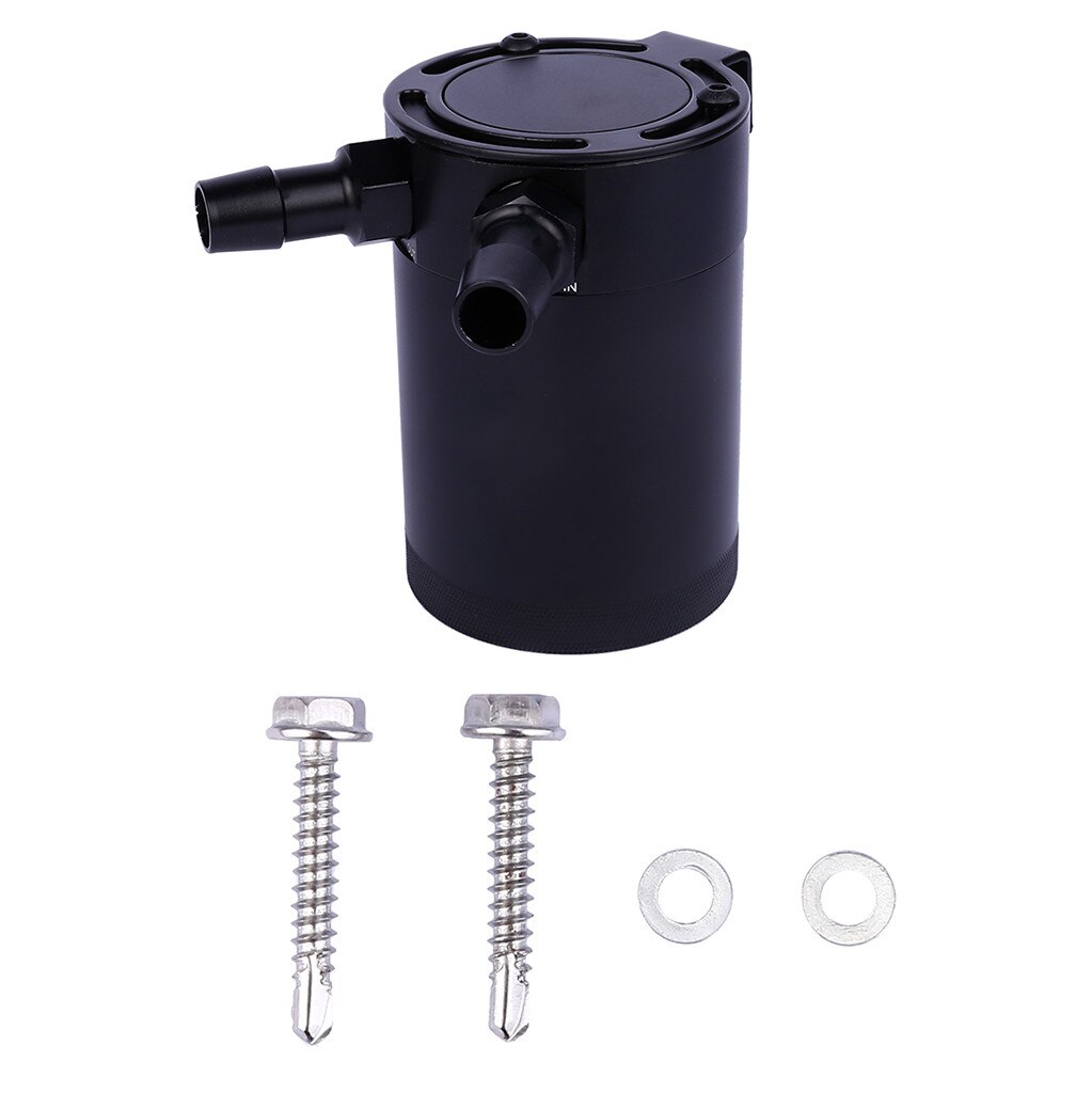 oben Auto-Styling Universal- Auto Kompakte Verblüfft 2-Hafen Öl Fangen Können Panzer Luft-Öl Separator schwarz Auto Zubehör