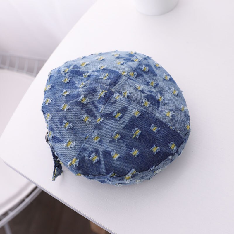 Baby Hat Denim Broken Hole Bucket Hat Kids Cap for Boy Cotton Children Girls Hats