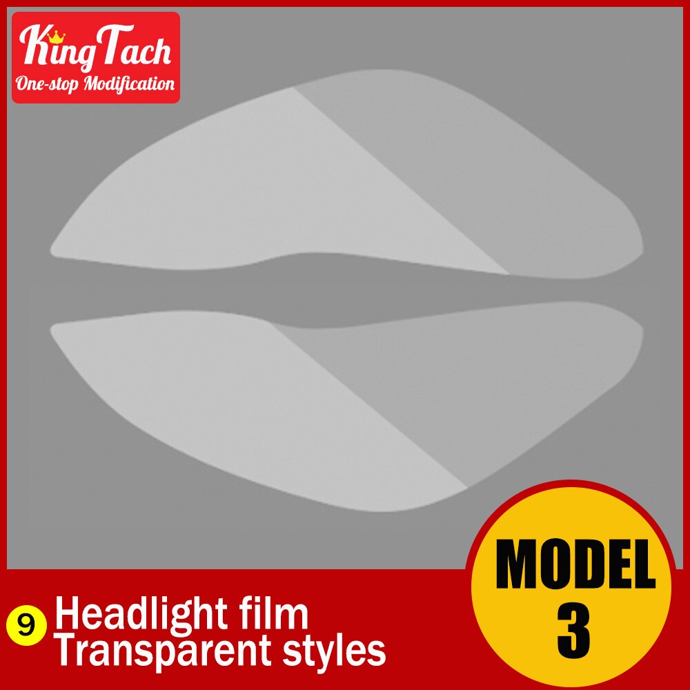 Protective Film For TESLA MODEL 3 Central Control Panel/Switch/Screen Tempered/Door Handle Pedal Pillar/Rearview Lens/Headlight: Hendlight 1