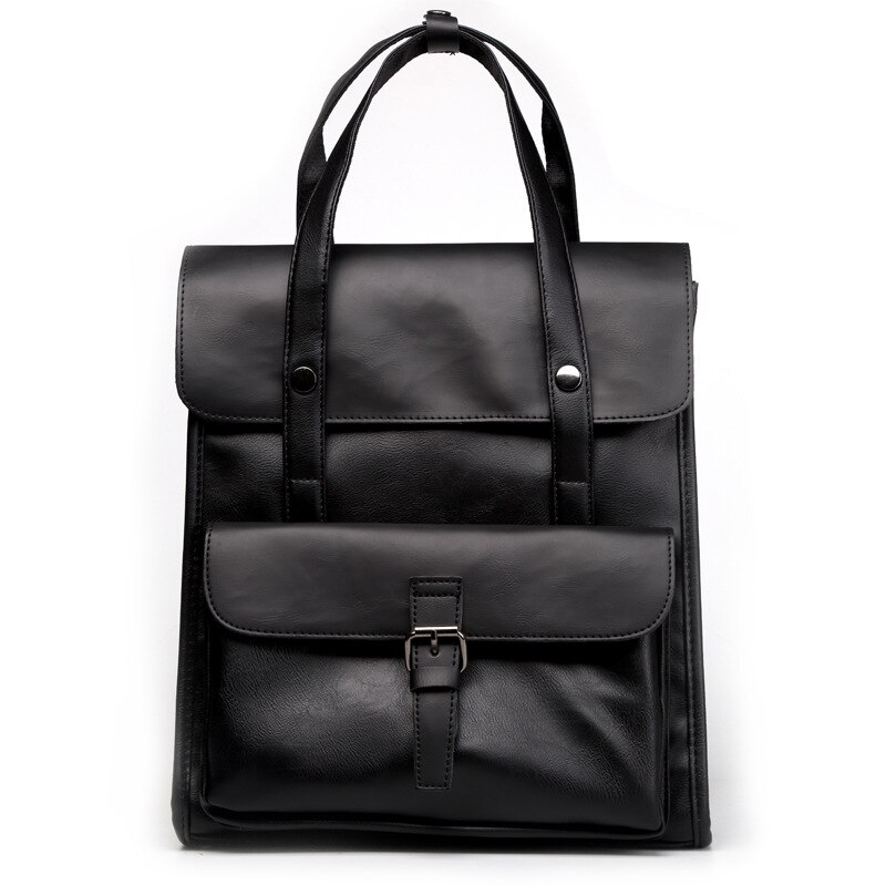 Neue männer Große Kapazität Rucksack jugendlich Schüler Tasche Männer Reise Rucksack Jahrgang Daypack Frauen PU Leder Laptop Taschen Mochila