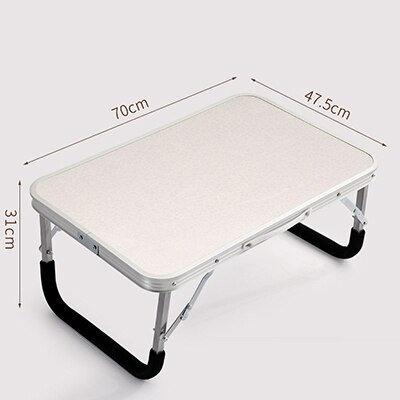 70 x 47.5 x 31cm draagbare opvouwbare laptoptafel ijzeren standaard slaapbank kantoor laptopstandaard bureau computer notebook bedtafel: Hh470900 stuks 1