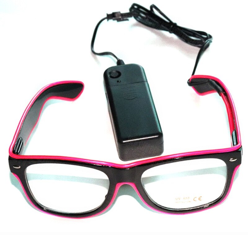LED Glasses Flash Luminous Blind Eyewear Sound Control Cold Light Eye Blinking Glowing Glasses Carnival Dance Bar Party Xmas Toy