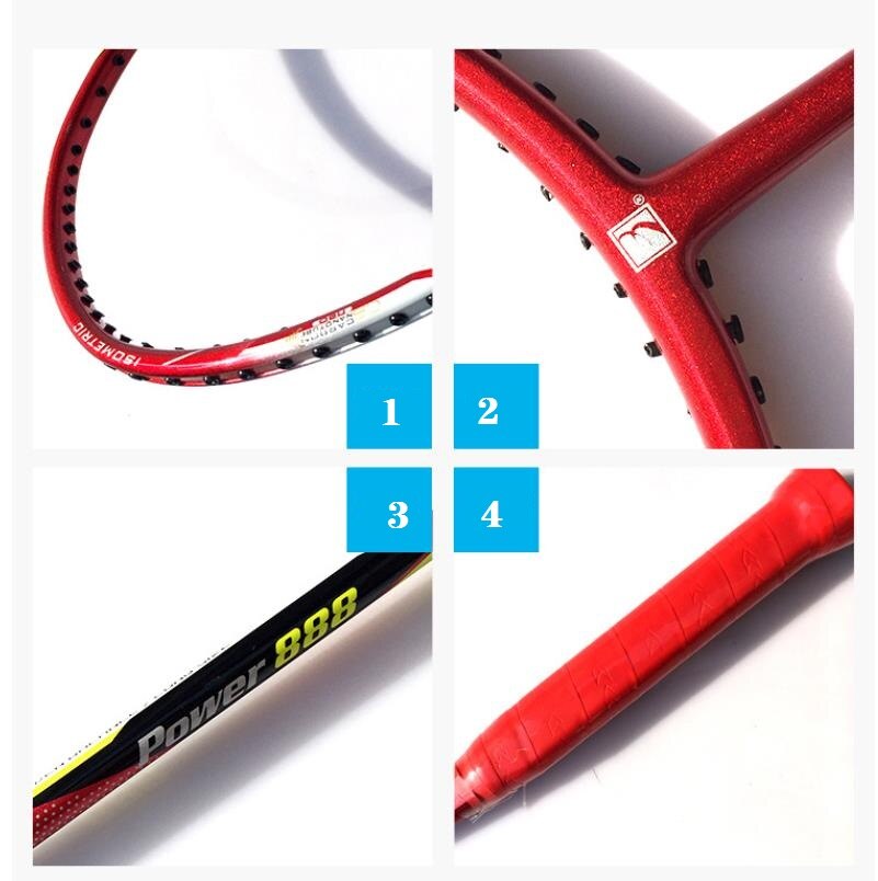 Badminton Beginner Carbon Badminton Racket Ultralight Offensive Defensive Racket Training Sport Team Racquet With Bag