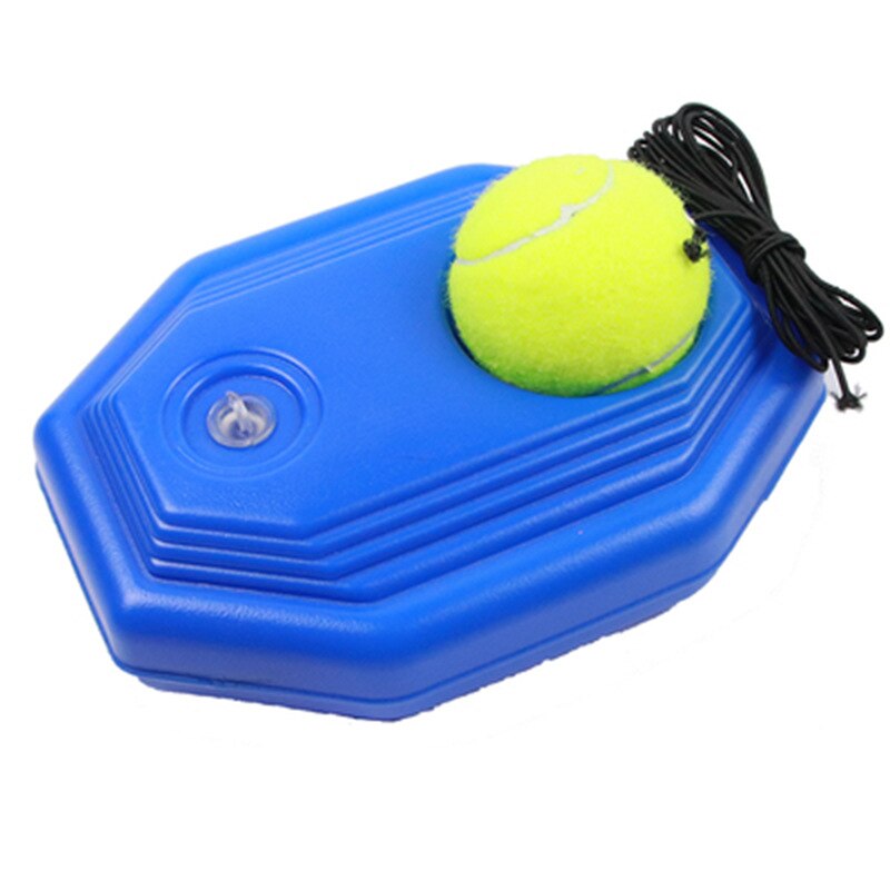 Tennis træningsudstyr med bold enkelt træningsudstyr praksis selvdrevet tennis selvlærende rebound-enhed sparsring-enhed: Sort reb base