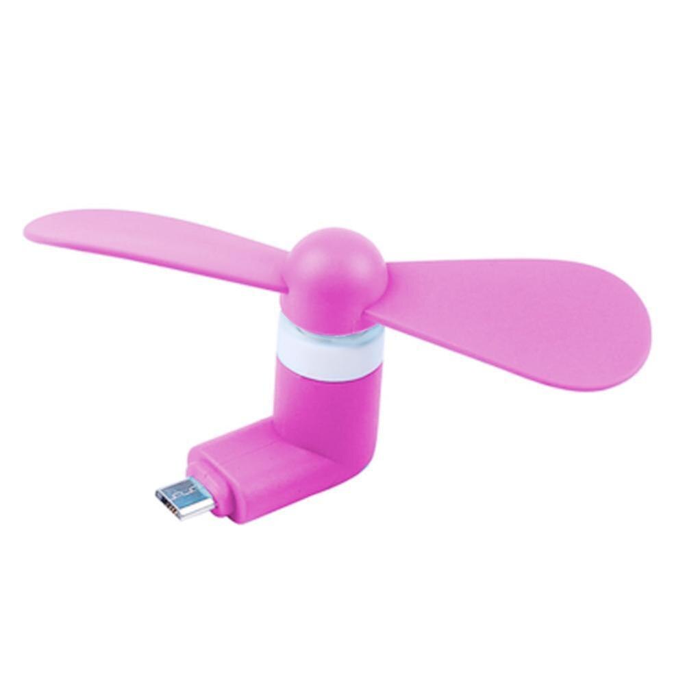 Usb mobil liten fläkt strömkylning minifläkt resor bärbar dator tangentbord dator skrivbord flexibel: Rosa