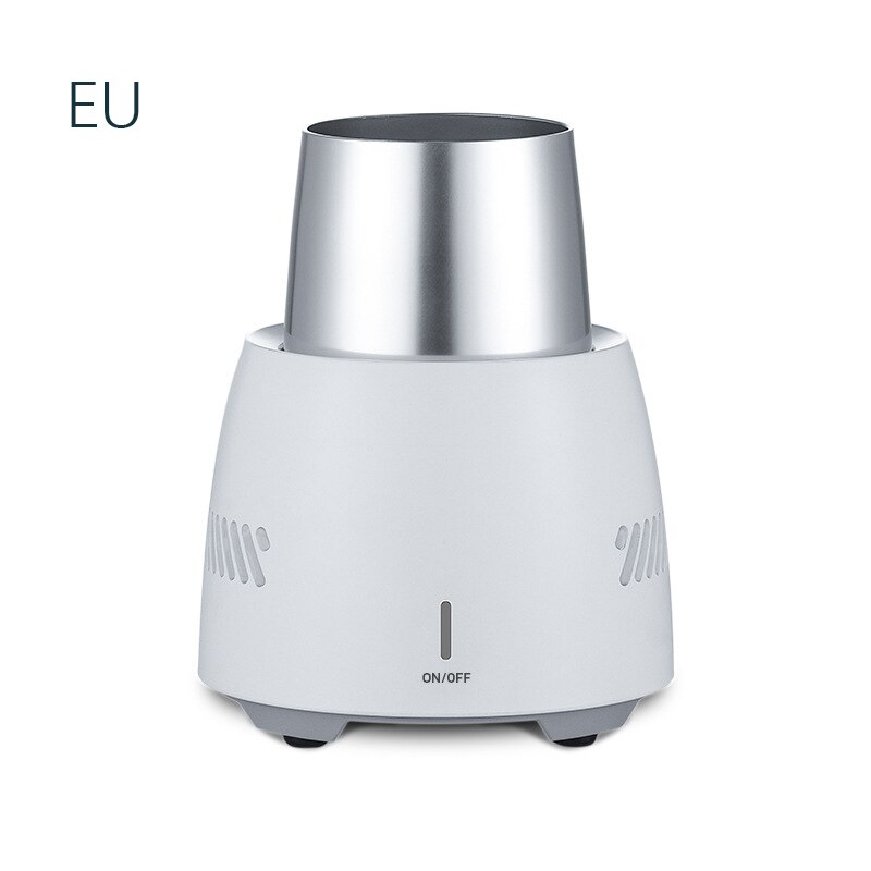 Youpin smart touch control kylskåp dryck kylare kopp 350ml snabbfryst dryck kylare bärbart kylskåp snabb kylning: Vit europeisk stil