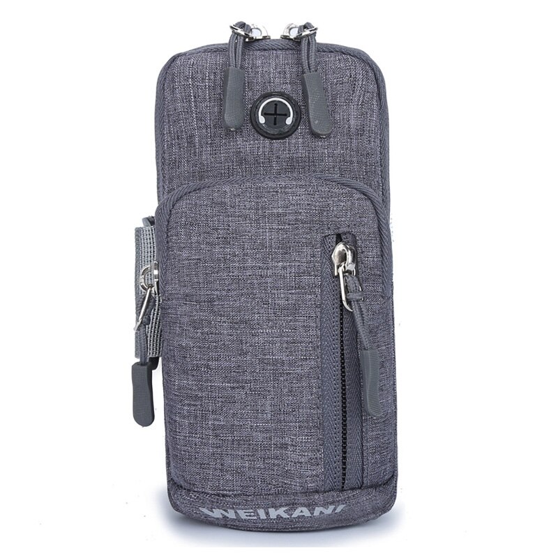 Waterproof Sports Mobile Phone Arm Bag Sweat Proof Running Cycling Cell Phone Pouch Case Fitness Gadget Holder Pocket: For 5.5 to 6.5 Inch / Grey
