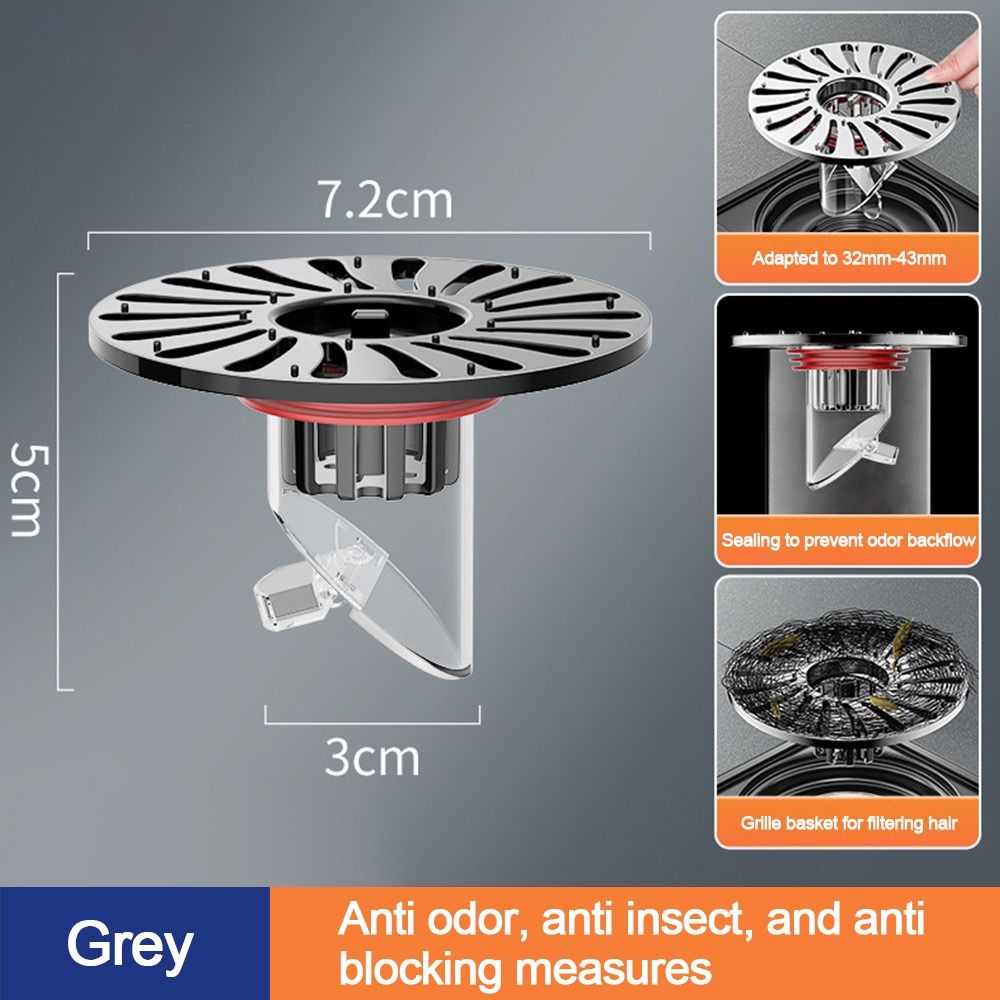 Núcleo de drenaje de piso Universal antiolor, tapón de colador de alcantarillado, filtro de drenaje de lavabo extraíble, accesorios de cocina y baño: Blanco