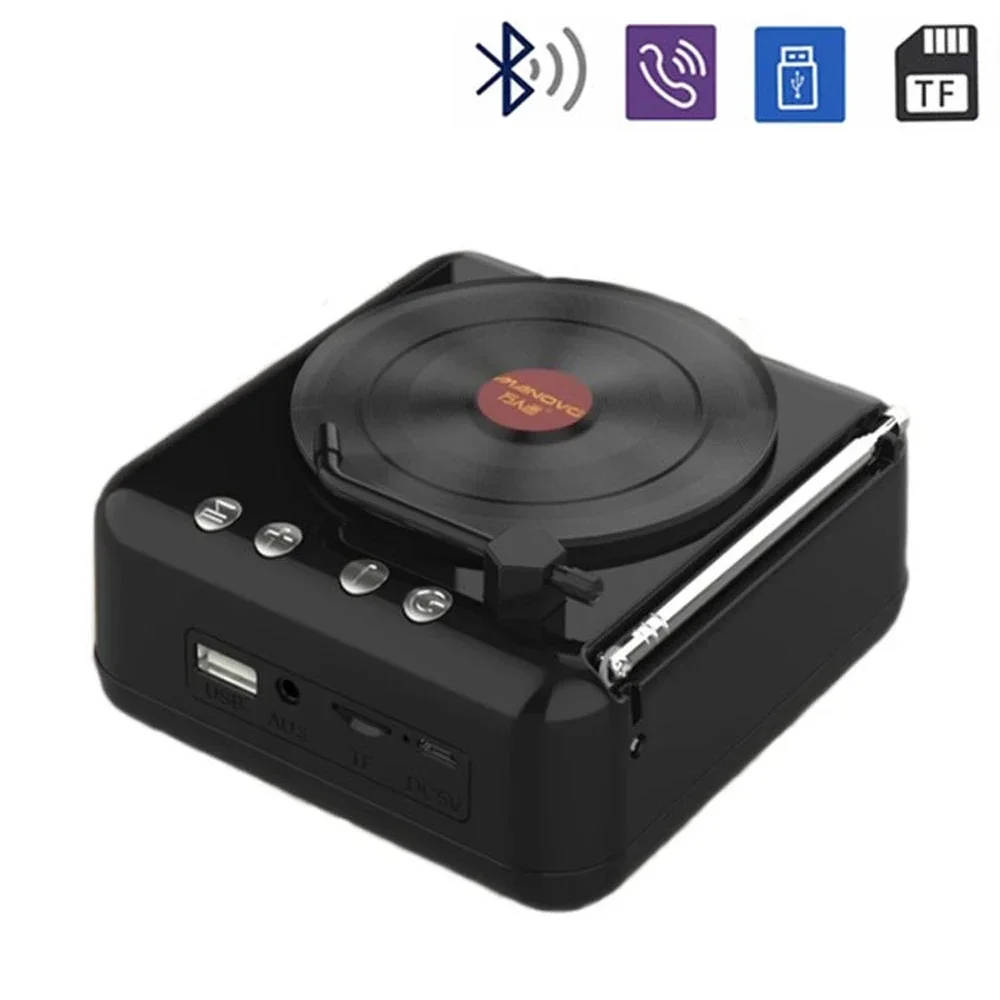 atomisk vinyl platespiller bluetooth høyttaler retro lyd radio hifi lydeffekt super lang vent litt bluetooth musikk