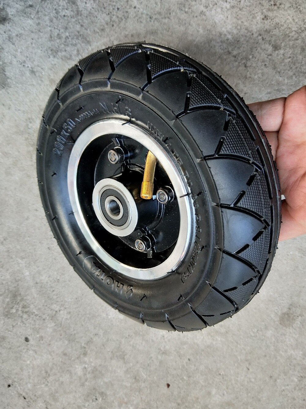 200x50 Tyre Inflation Electric Vehicle Aluminium Alloy Wheel Pneumatic Tire FOR Electric Scooter Tyre Wheel Hub 8" Scooter