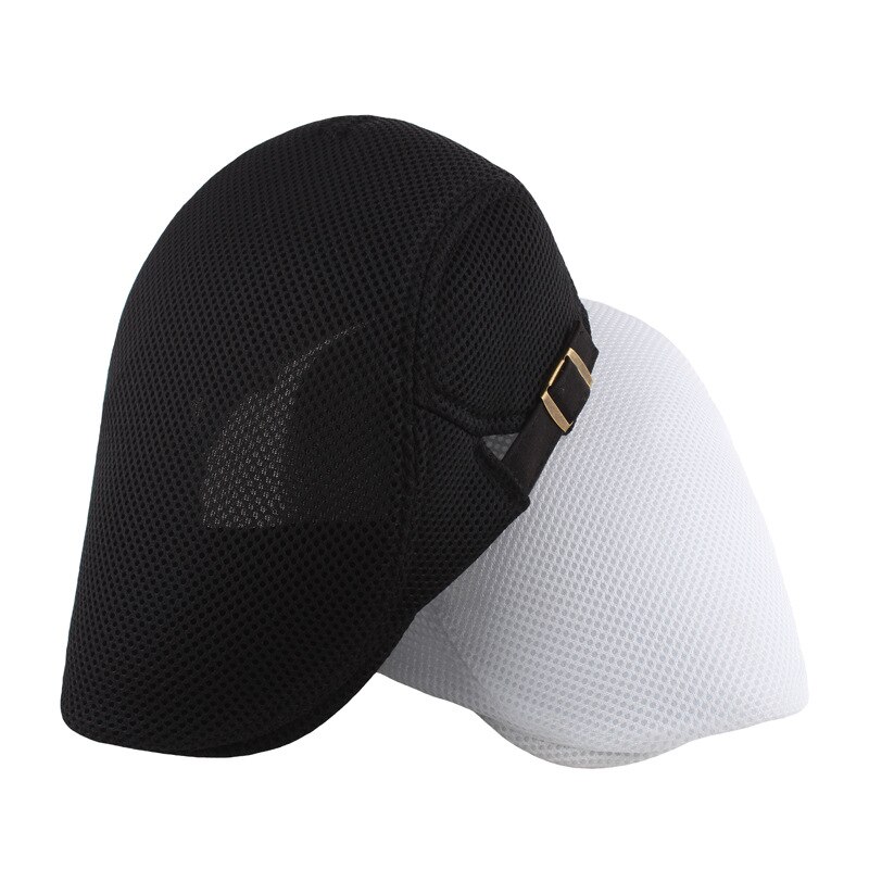 Spring Summer Men's Beret Solid Color Hollow Mesh Cap Breathable Adjustable ladies Sun Hat