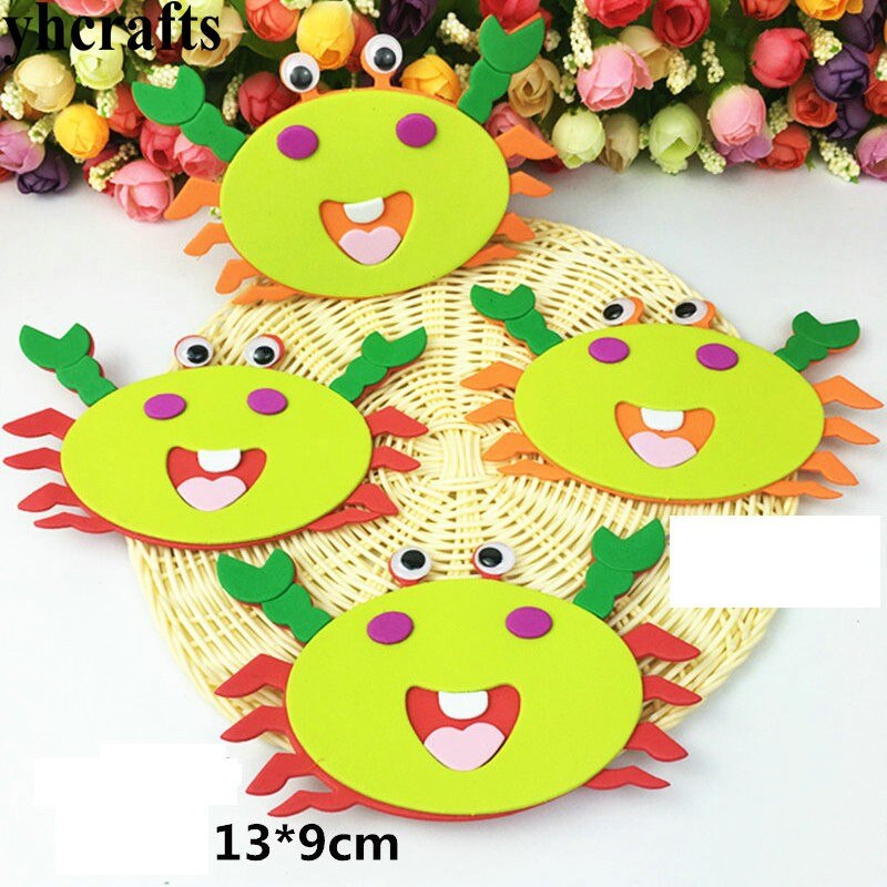 1bag/LOT,EVA foam 3D rabbit without stickers Kindergarten crafts Scrapbooking kit.Pocket craft Easter crafts Classic toys OEM: 4PCS 9x13cm