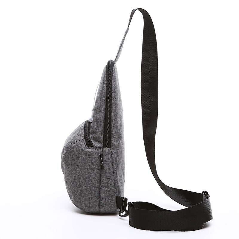 Manliga bröstväskor stöldskydd rese-crossbody-väskor för män messenger axelväska kausal vattentät oxford