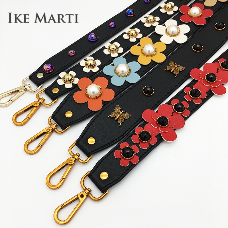 IKE MARTI Shoulder Belt Bag Strap Leather Handle Bag Parts Accessories Replacement Women Top Wide Belt Handbag Handles for Bags