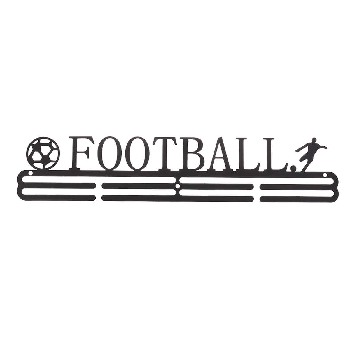 Metal Steel Medal Holder Medal Hanger Display Rack Ideal for Running Sports Stainless Steel Medal Holder Sport 406mm*158mm: FOOTBALL