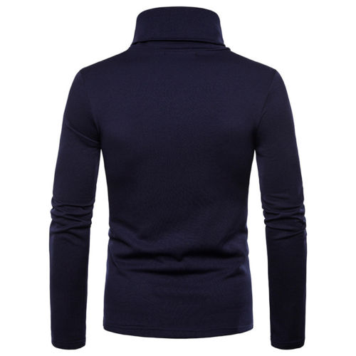 Mens Thermal Turtle Neck Skivvy Turtleneck Sweaters Stretch Shirt Tops