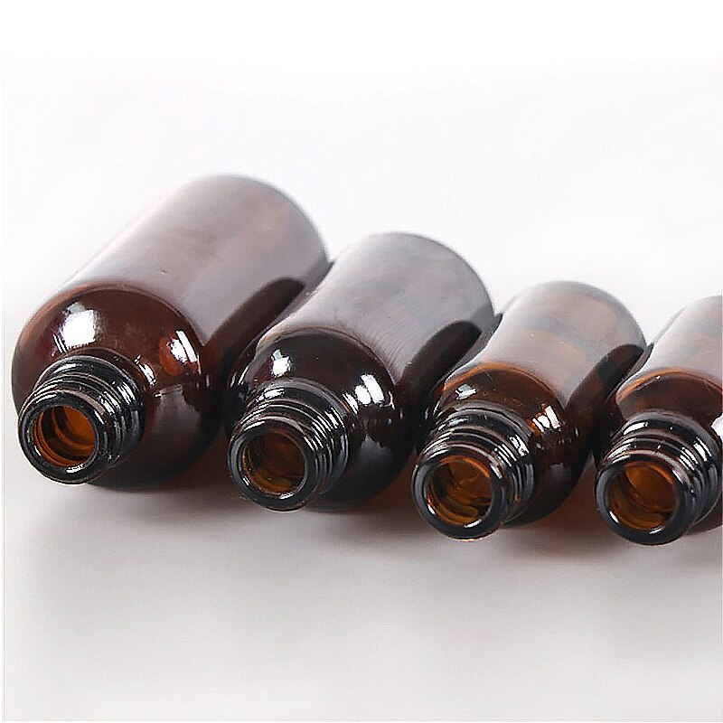 5-100ml bärnstensspray tomma flaskor brunt glas påfyllningsbar flaska aromaterapi parfym mini sprayflaska kosmetiska behållare