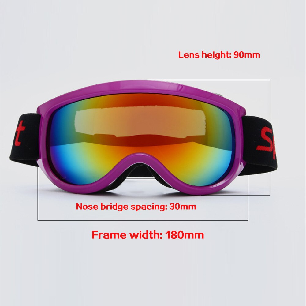 ski goggles lens anti-fog UV400 ski glasses skiing men women snow goggles Safety Eye Protection Glasses Eyewear