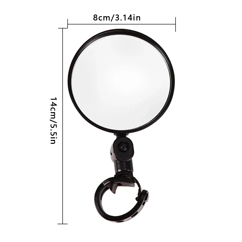 Espejos de bicicleta convexos para Scooter Eléctrico, Reflector de gran angular ajustable para manillar de bicicleta de montaña, espejo retrovisor, accesorios para bicicleta: Verde militar