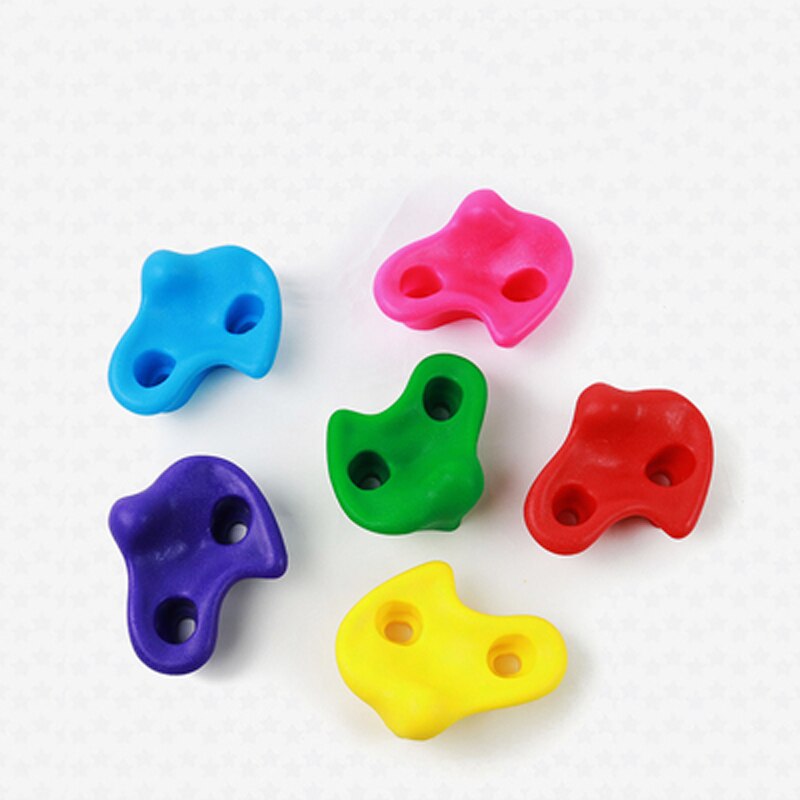 Plastic Kids Rock Climbing Toys for Children Wood Wall Stones Plastic Indoor Outdoor Climbing Rock Hand Feet Holds Grip Kits