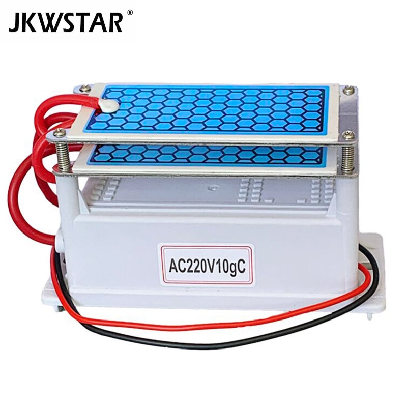 220V 10g Portable Ceramic Ozone Generator Double Integrated Long Life Ceramic Plate ozonator air Water Cleaner Air Purifier