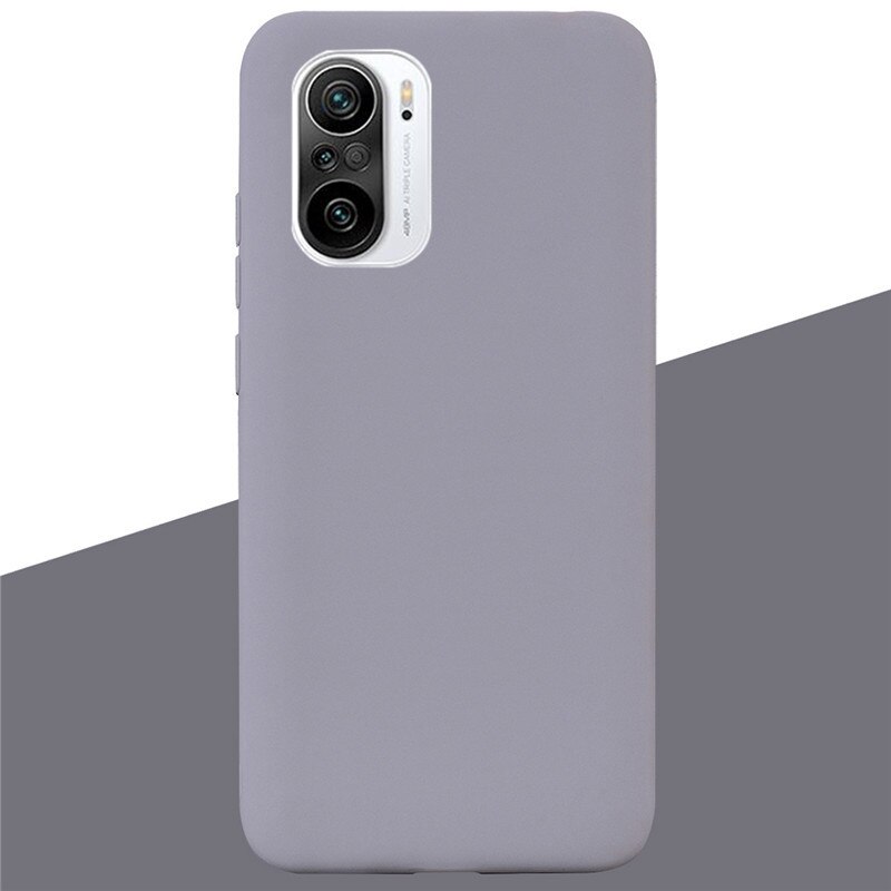 For Xiaomi Poco F3 Case Silicone Back Cover Phone Cases for Poco F3 Case Soft TPU Shockproof Pocof3 f 3 Silicone Case Coque: 7 Gray