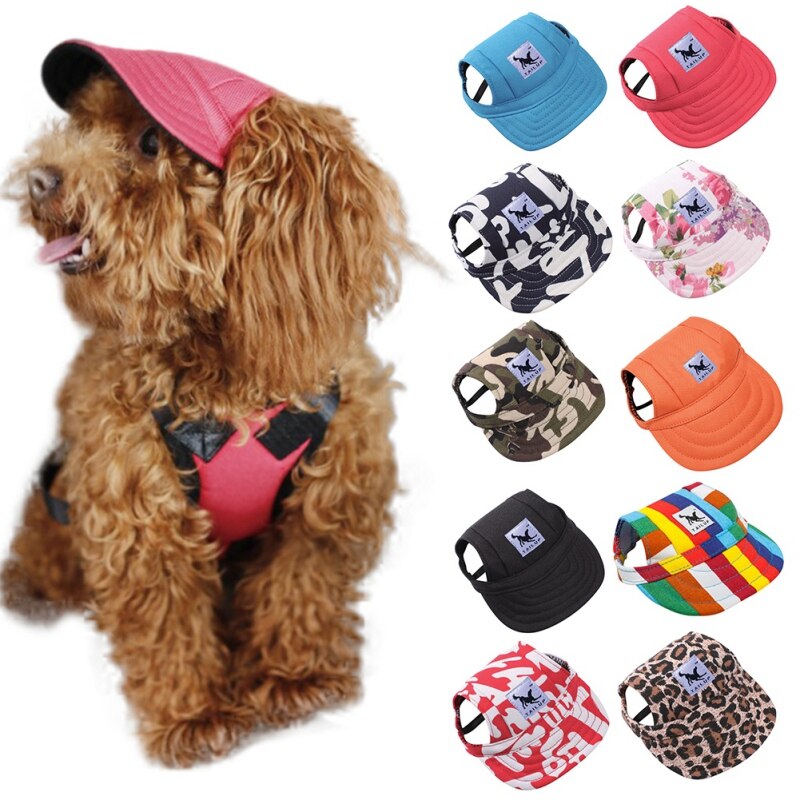 Section d'été filet respirant ombre chat chien chapeaux belle chat chien casquette accessoires de plein air randonnée produits pour animaux de compagnie