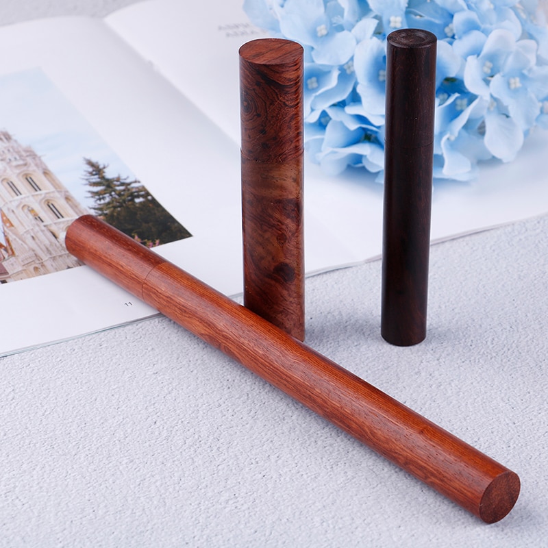 1 Pc Natural Wood Wooden Incense Stick Tube Holder Home Fragrances For Sleep Health