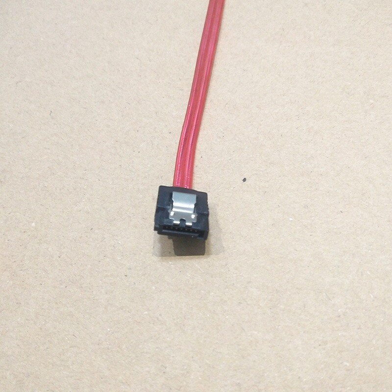 8P SATA Data Cable, Transparent Red, Special Internal Wire for Security Monitoring Line Equipment