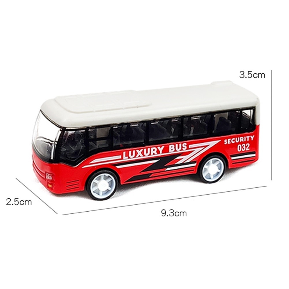 Exquisite travel bus alloy model simulation double-decker bus model children's School Luxury pull back toys Model