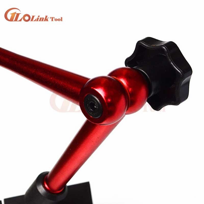 Universal Flexible Magnetic Metal Base Holder Stand for Dial Indicator Flexible Arm Dial Gauge Tool