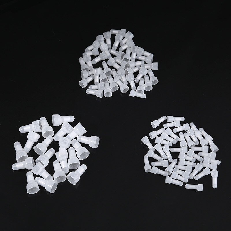 100pcs/set Closed End Crimp Caps Electrical Wire Cable Terminals Wire Connectors Cap Assortment Set for AWG 12-10 16-14 22-16