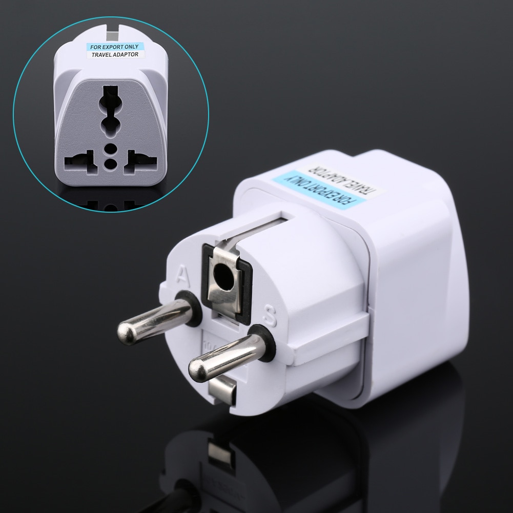 Universal US UK AU To EU Plug USA To Euro Europe Travel Wall AC Power Charger Outlet Adapter Converter HY99 NO08