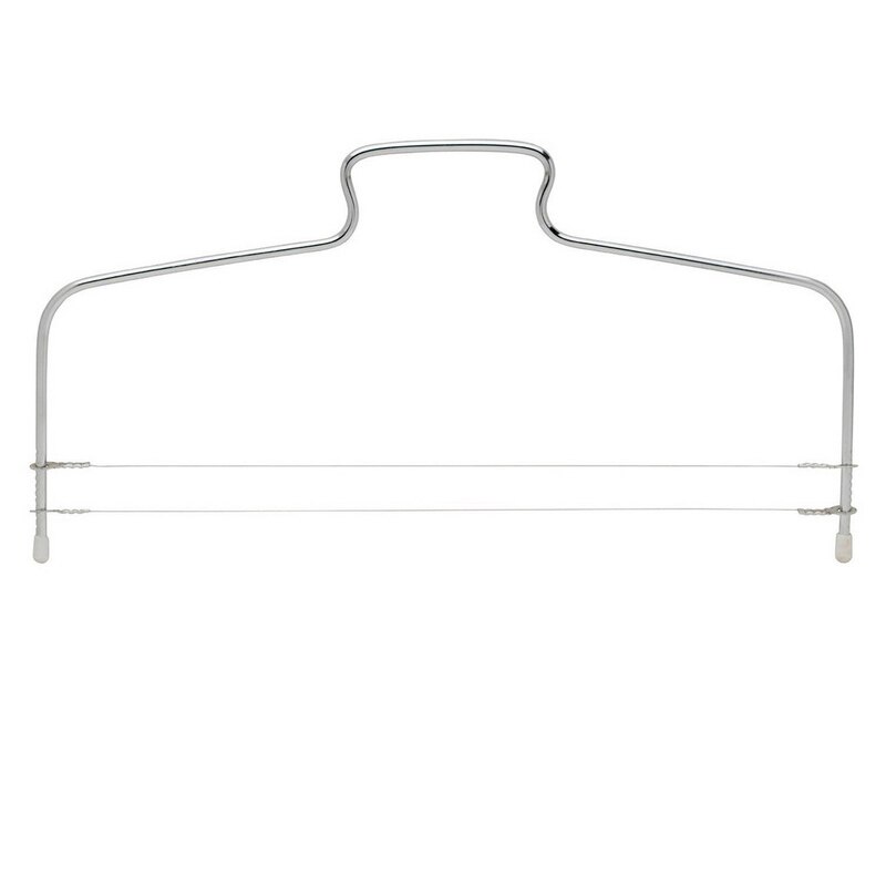 1PC Double Line Cake Cut Slicer Adjustable Stainless Steel Device Cake Decorating Mold DIY Bakeware Kitchen Cooking Cake Tool: Double Line