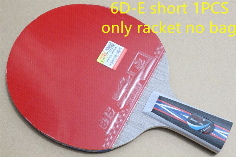 original double fish D Series Table tennis rackets . finished product Table tennis racquet: 6D E short no bag