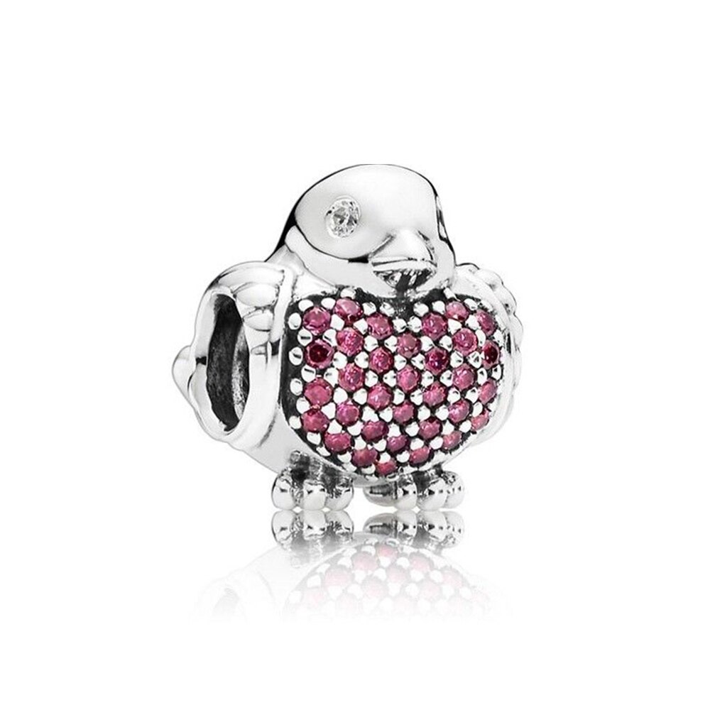 Moda nowy 100% 925 Sterling srebrna sowa ryby żaba i inne kolekcja zwierząt Charm Stringing Diy bransoletka biżuteria prezent: 8